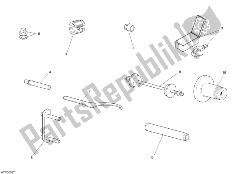 Toutes les pièces pour le Outils De Service D'atelier, Châssis du Ducati Monster S2R 1000 2007